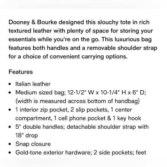 Dooney & Bourkey Bag City Barlow Slouchy Tote - Picture 4 of 16